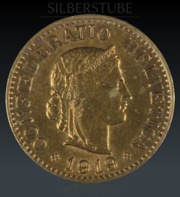 10 Rappen 1919 vz-unz Nr.4