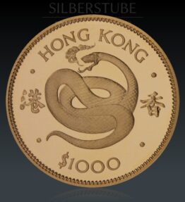 0,5 Oz Hong Kong Lunar Schlange 1977 PP Gold