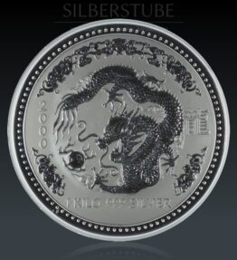1 kg Australien Lunar 1 Drache 2000 Silber