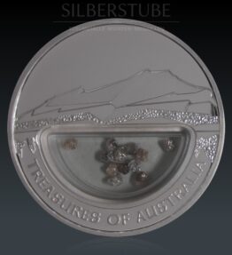 1 Oz Treasures of Australia Diamonds 2009 Silber