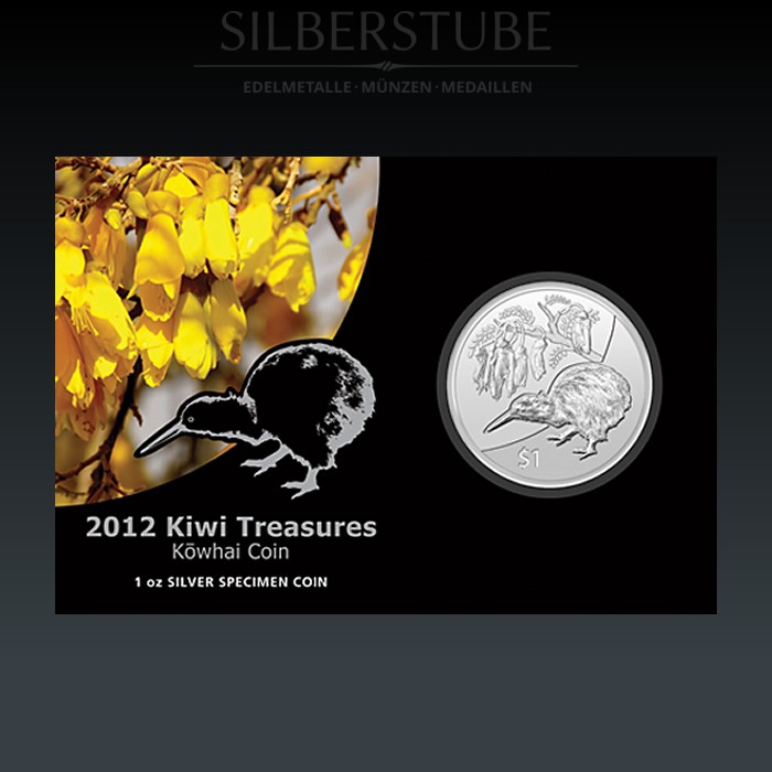 1 Oz New Zeeland Kiwi Treasures 2012 Silber – Bild 3